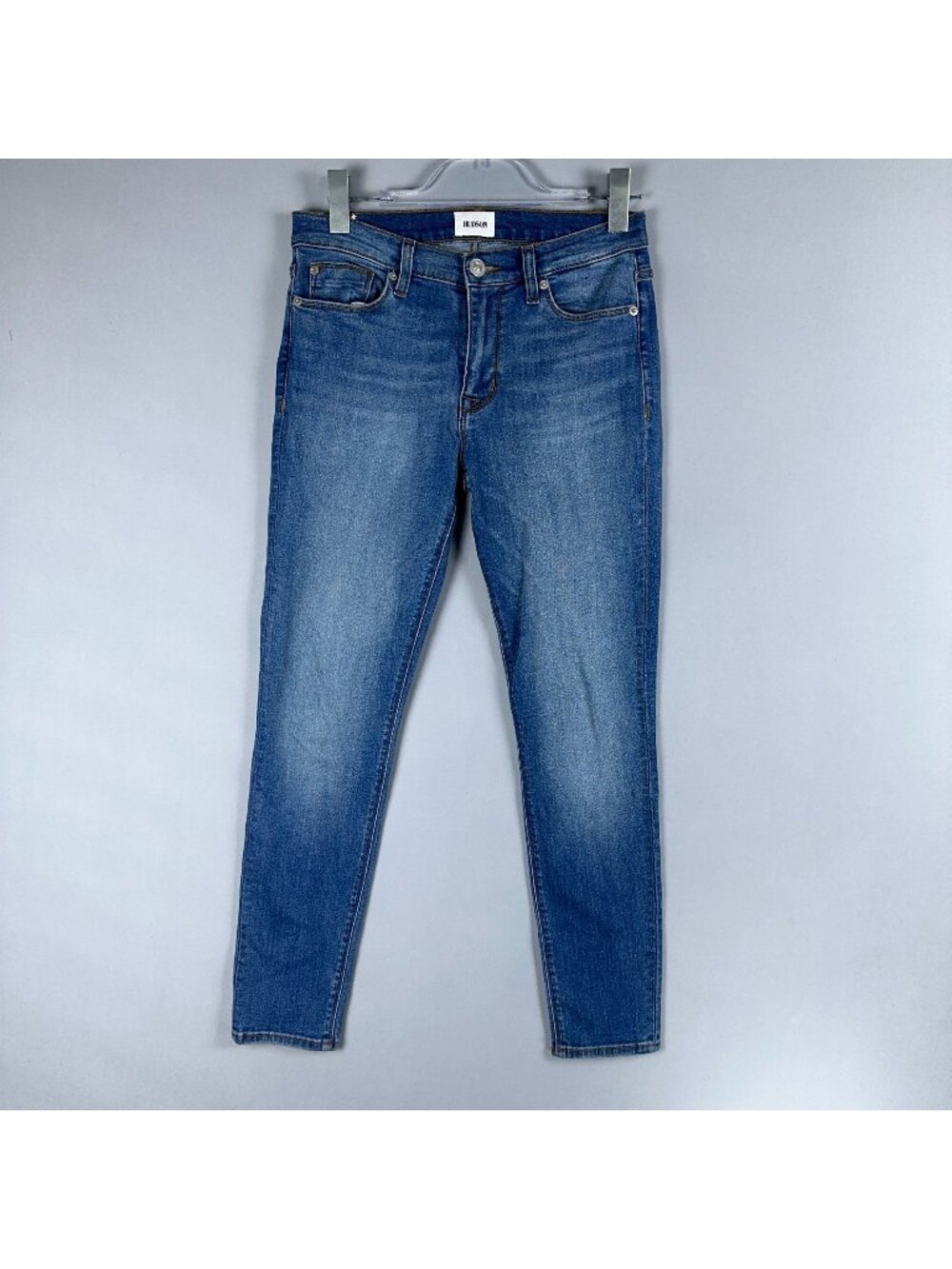 Hudson Jeans Size 28 Natalie Super Skinny Mid Rise Blue Medium Wash